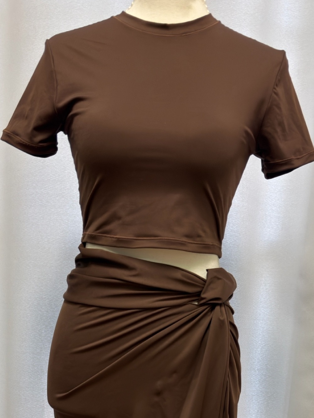 SKIMS Brown Swim Top